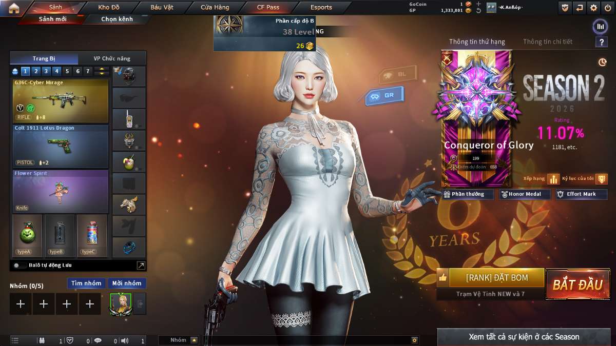 shop acc cf uy tin gia re